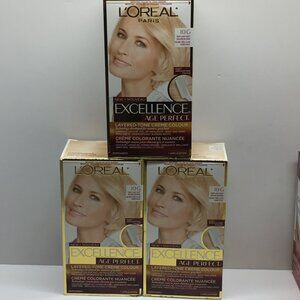 L'OREAL Age Perfect Excellence Hair Color Dye 10G Very Light Soft Golden Blonde